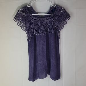 Blue Rain top. Size M